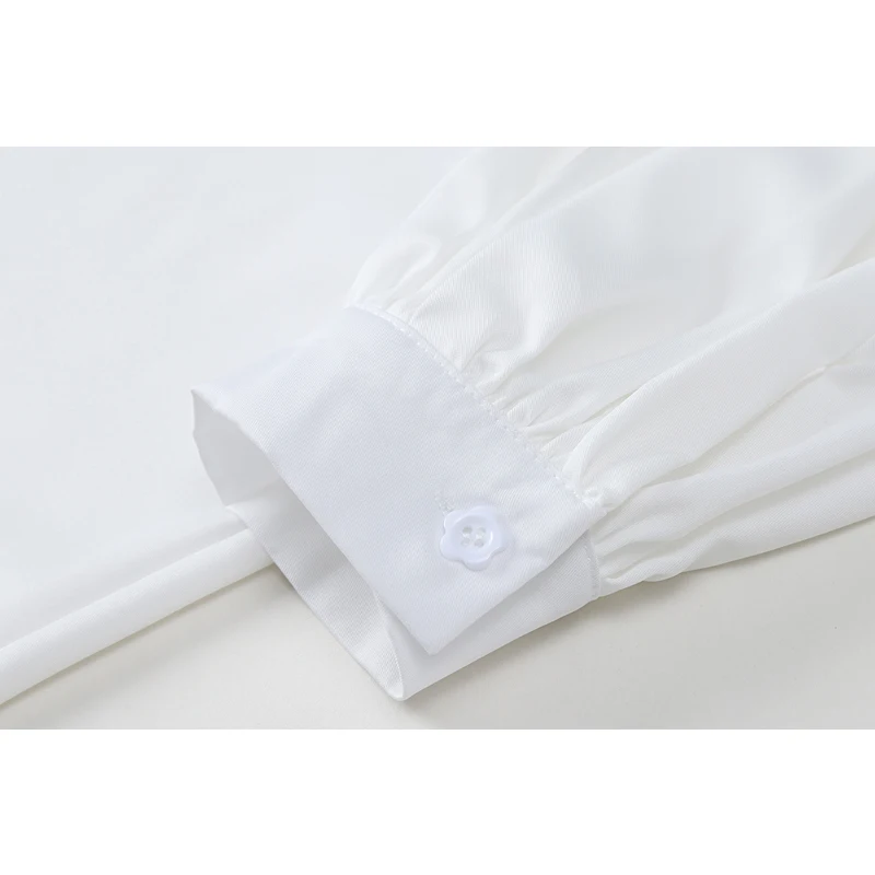 Lantern Long Sleeve White Cardigan Blouses Elegant Loose Vintage Streetwear Shirts Office Ladies Korean 2021 Work Ulzzang Tops 
Lantern Long Sleeve White Cardigan Blouses Elegant Loose Vintage Streetwear Shirts Office Ladies Korean 2021 Work Ulzzang Tops