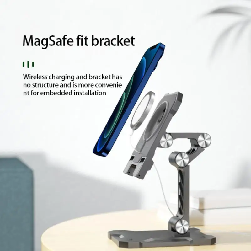 Magsafe Charger Stand Magnetic Wireless Charge 180Rotation Adjustable Universal MobilePhone Holder Fast Wireless Charger Stand
Magsafe Charger Stand Magnetic Wireless Charge 180Rotation Adjustable Universal MobilePhone Holder Fast Wireless Charger Stand