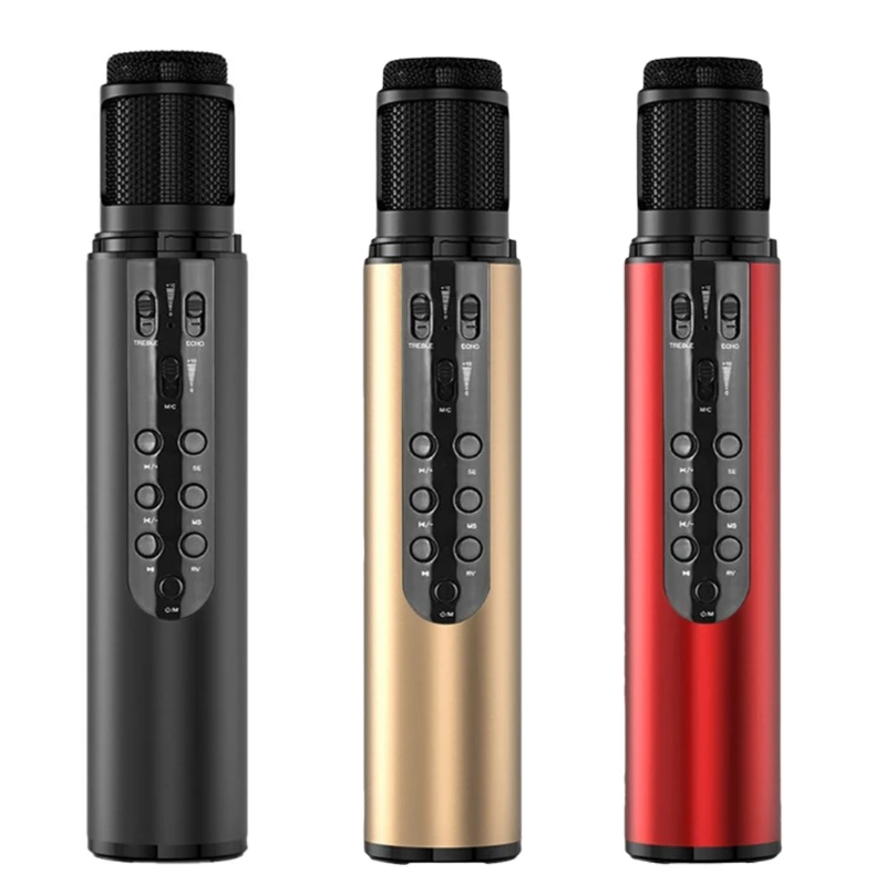 Wireless Compatible Microphone for Live Broadcast Singing Built-In Sound Card with Speaker
Wireless Compatible Microphone for Live Broadcast Singing Built-In Sound Card with Speaker