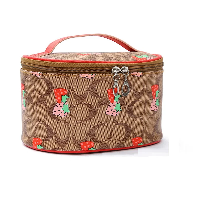 Cute Strawberry Print Women Makeup Bag Waterproof Barrel-Shaped Zipper Toiletry Pouch Cosmetic Bag Beauty Case Travel Organizer
Cute Strawberry Print Women Makeup Bag Waterproof Barrel-Shaped Zipper Toiletry Pouch Cosmetic Bag Beauty Case Travel Organizer