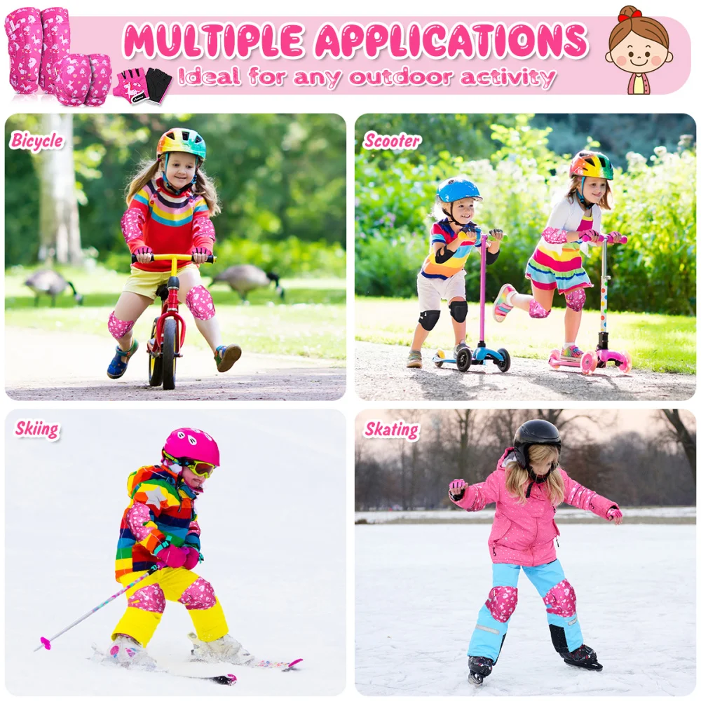 MOVTOTOP Protective Gear Set Kids Sports Gears Knee Pads Elbow Protective Pads for Riding Cycling Skateboarding Size S/M
MOVTOTOP Protective Gear Set Kids Sports Gears Knee Pads Elbow Protective Pads for Riding Cycling Skateboarding Size S/M