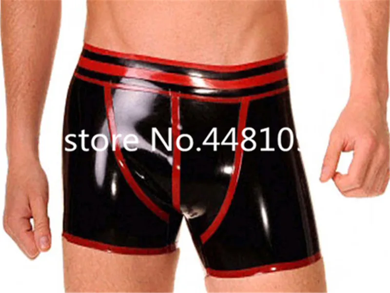 Fashion Black Latex Rubber Boxer Panties With Red Trim Club Wear Underwear Shorts
Fashion Black Latex Rubber Boxer Panties With Red Trim Club Wear Underwear Shorts