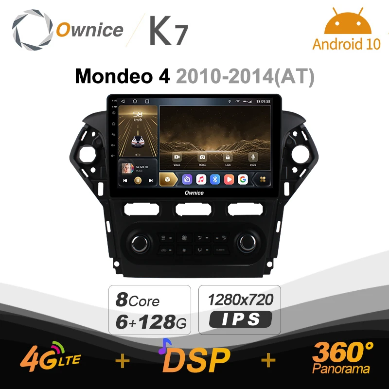 Автомобильная Мультимедийная магнитола K7 Ownice, 2 Din, Android 10,0, для Ford Mondeo 4 2010 - 2014 с 8-ядерным процессором A75 * 2 + A55 * 6, SPDIF 6G 128G 4G LTE
Автомобильная Мультимедийная магнитола K7 Ownice, 2 Din, Android 10,0, для Ford Mondeo 4 2010 - 2014 с 8-ядерным процессором A75 * 2 + A55 * 6, SPDIF 6G 128G 4G LTE