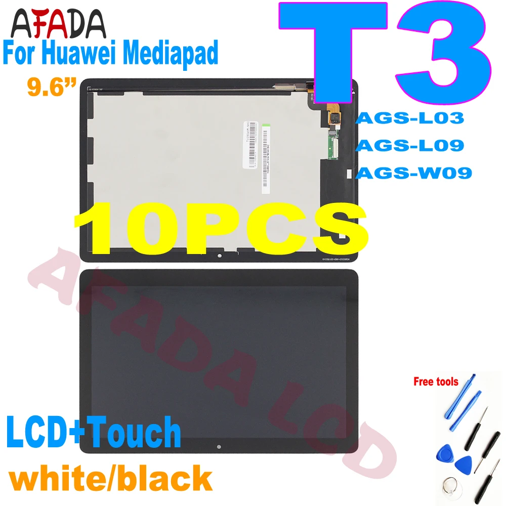 10pcs New 9.6" For Huawei Mediapad MediaPad T3 10 AGS-L03 AGS-L09 AGS-W09 T3 LCD Display Touch Screen Digitizer Assembly
10pcs New 9.6" For Huawei Mediapad MediaPad T3 10 AGS-L03 AGS-L09 AGS-W09 T3 LCD Display Touch Screen Digitizer Assembly