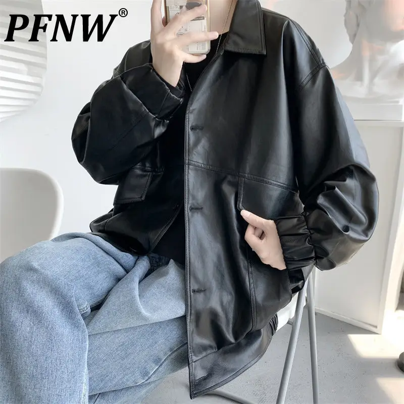 PFNW 2021 Winter Men's And Women's PU Leather Jacket Black Punk Casual Tops Single Breasted Moto Biker Male Lapel Coats 12X1495
PFNW 2021 Winter Men's And Women's PU Leather Jacket Black Punk Casual Tops Single Breasted Moto Biker Male Lapel Coats 12X1495