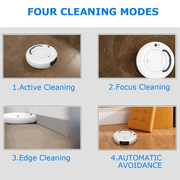 Smart Floor Vacuum Cleaner 3-In-1 Auto Rechargeable Smart Sweeping Robot 1800Pa Multifunctional Cleaner Dry Wet Sweeping
Smart Floor Vacuum Cleaner 3-In-1 Auto Rechargeable Smart Sweeping Robot 1800Pa Multifunctional Cleaner Dry Wet Sweeping