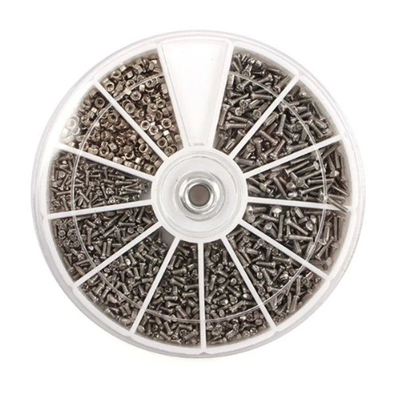 Screw for Watches Glassess Repair Tools Tornillos 12 Kinds of Small Screws Nuts Assortment Kit M1 M1.2 M1.4 M1.6 1Box (600pcs)
Screw for Watches Glassess Repair Tools Tornillos 12 Kinds of Small Screws Nuts Assortment Kit M1 M1.2 M1.4 M1.6 1Box (600pcs)