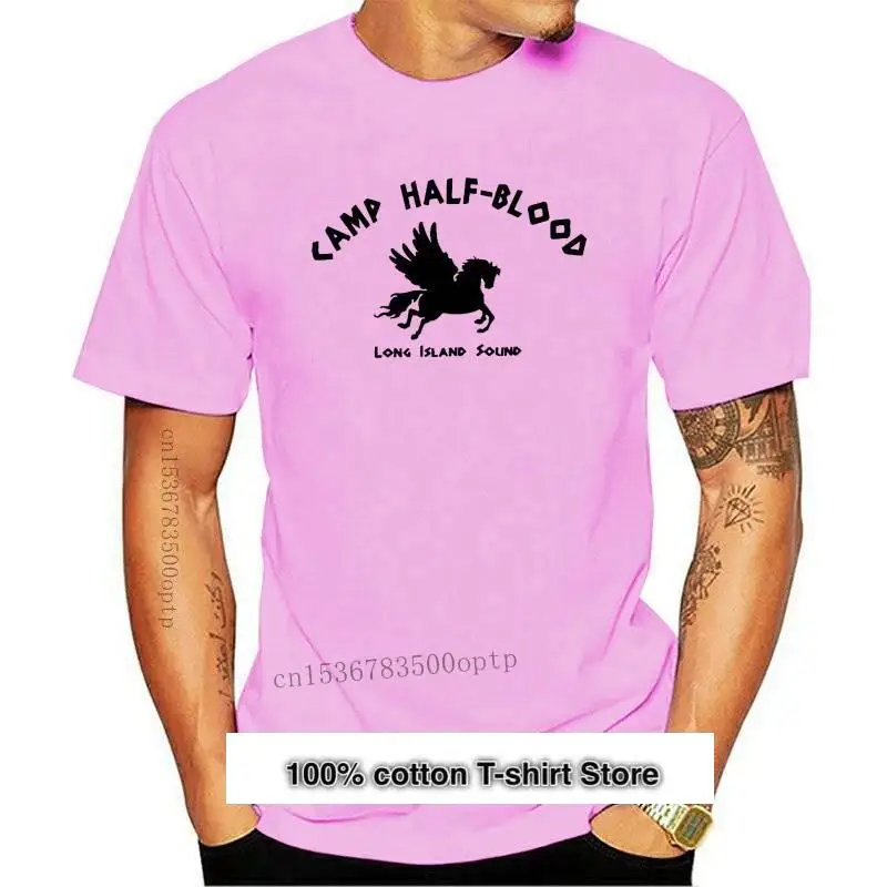 

Camiseta de campo a media sangre para hombre, camisa de caballo Pegaso Longo de la isla, a precio con, 100% algodón