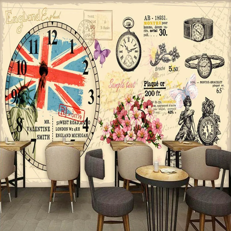 Dropship Custom Mural Europe Retro Hand Painted London Pocket Watch Bar Coffee Shop Background Wall Custom Mural Wallpaper
Dropship Custom Mural Europe Retro Hand Painted London Pocket Watch Bar Coffee Shop Background Wall Custom Mural Wallpaper