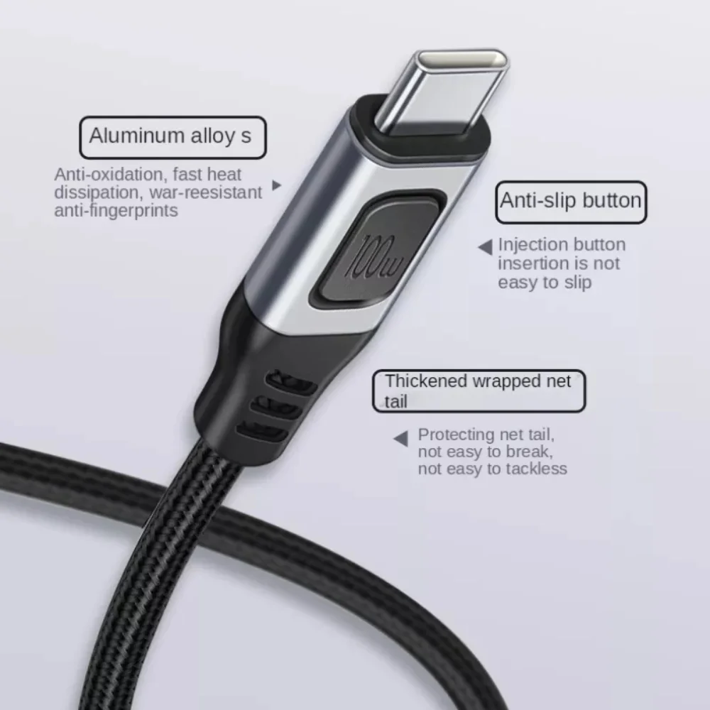Кабель JORS USB Type-C на C 100 Вт 5 А быстрая зарядка 4 0 для телефона XIAOMI Oneplus HUAWEI Samsung S9 Macbook
