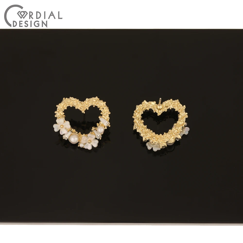 Cordial Design 50Pcs 21*22MM Jewelry Accessories/Heart Shape/Rhinestone Earrings Stud/Wreath Desig/Jewelry Findings & Components
Cordial Design 50Pcs 21*22MM Jewelry Accessories/Heart Shape/Rhinestone Earrings Stud/Wreath Desig/Jewelry Findings & Components