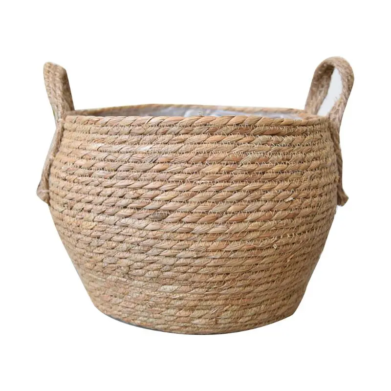 Nordic Handmade Straw Storage Basket Floor Indoor Flower Pot Planter Home Living Room Decoration
Nordic Handmade Straw Storage Basket Floor Indoor Flower Pot Planter Home Living Room Decoration