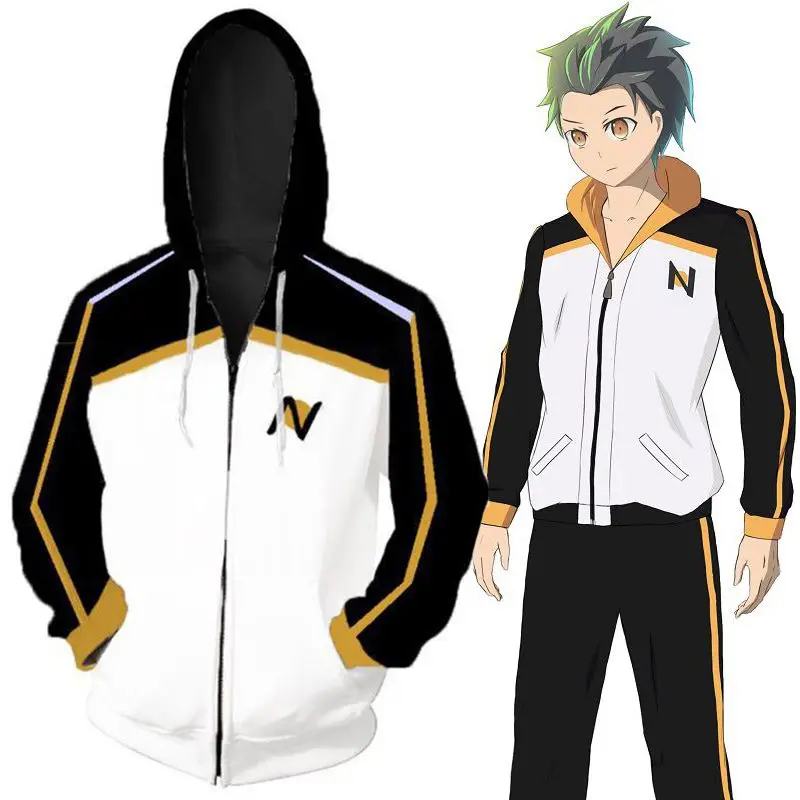 Anime Re:Life In A Different World From Zero Cosplay Hoodie Polyester Zipper 3D Printed Sportswear Jacket Subaru Natsuki Costume
Anime Re:Life In A Different World From Zero Cosplay Hoodie Polyester Zipper 3D Printed Sportswear Jacket Subaru Natsuki Costume