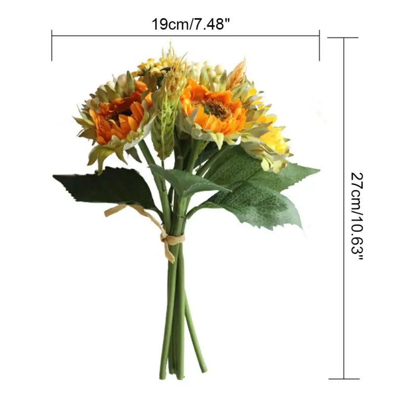 Artificial Sunflowers Simulation Flower Bouquet Wedding Holding Flowers Home Garden Party Decorations Fake Flowers H
Artificial Sunflowers Simulation Flower Bouquet Wedding Holding Flowers Home Garden Party Decorations Fake Flowers H