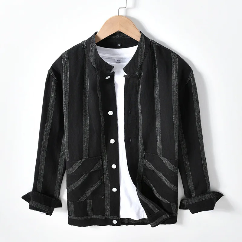 Spring Summer Men Fashion Solid Color Simple China Japan Harajuku Style Thin Sun Protection Casual Shirt Pure Linen White Blouse
Spring Summer Men Fashion Solid Color Simple China Japan Harajuku Style Thin Sun Protection Casual Shirt Pure Linen White Blouse