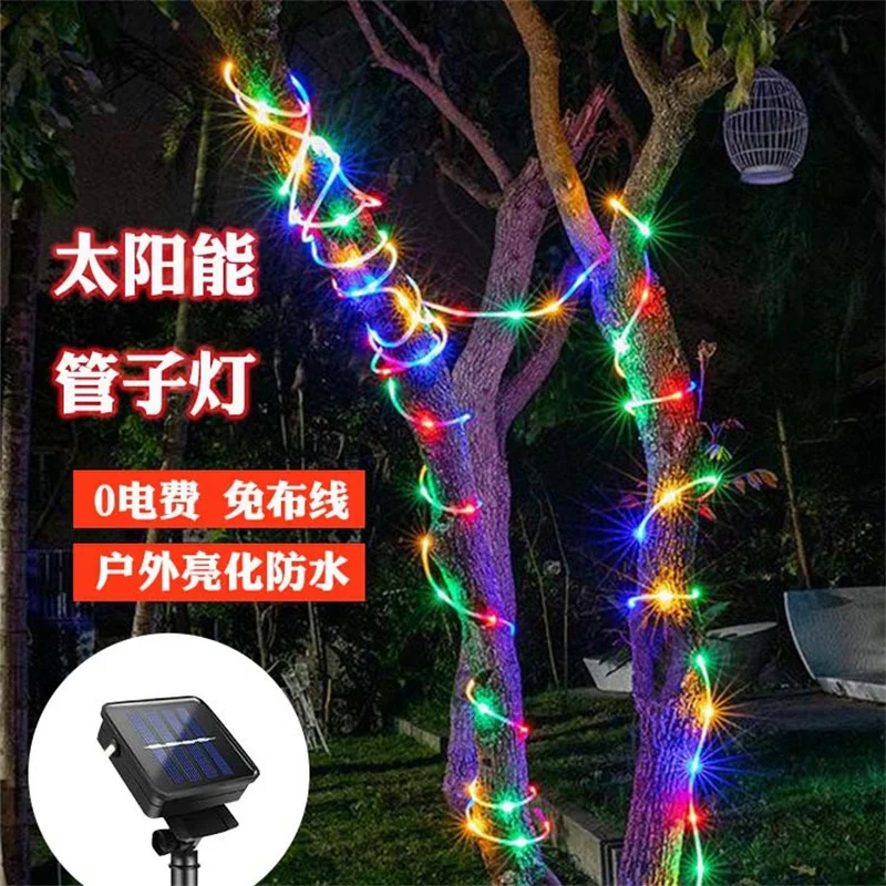 Solar Neon Tube Lamp Led Outdoor Waterproof Color Christmas Day Garden Decoration Light Strip Hose
Solar Neon Tube Lamp Led Outdoor Waterproof Color Christmas Day Garden Decoration Light Strip Hose