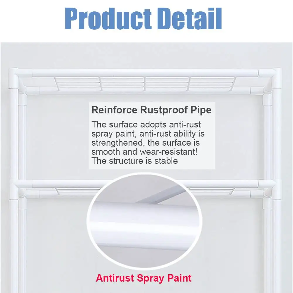 3 Tier Over Bathroom Storage Rack Solid Anti-rust Non-slip Toilet Storage Rack Laundry Washing Machine Space Saver Storage Rack 
3 Tier Over Bathroom Storage Rack Solid Anti-rust Non-slip Toilet Storage Rack Laundry Washing Machine Space Saver Storage Rack