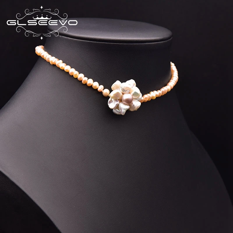 GLSEEVO Natural Freshwater Baroque Pearl Necklace Women Gold Collar Chain Flower Choker Fashion Jewelry Wholesale GN0277
GLSEEVO Natural Freshwater Baroque Pearl Necklace Women Gold Collar Chain Flower Choker Fashion Jewelry Wholesale GN0277