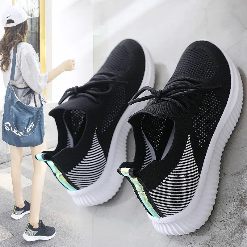 Spring Women's Shoes 2021 White New Breathable Sports Mesh Versatile Summer Hollow Walking Flying Woven No-slip Ladies Sneakers
Spring Women's Shoes 2021 White New Breathable Sports Mesh Versatile Summer Hollow Walking Flying Woven No-slip Ladies Sneakers