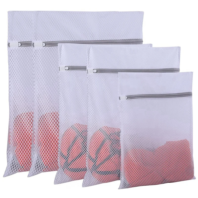 5Pcs Heavy Duty Mesh Wash Laundry Bag Net Fabric Durable and Reusable Wash Bag,Travel Storage Bag
5Pcs Heavy Duty Mesh Wash Laundry Bag Net Fabric Durable and Reusable Wash Bag,Travel Storage Bag