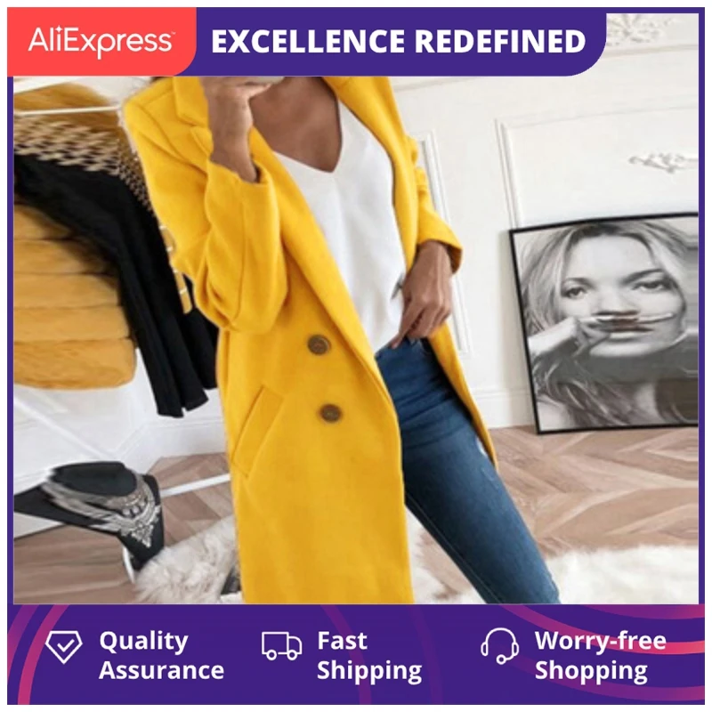 Пальто женское с отложным воротником, модная винтажная приталенная куртка с длинным рукавом и карманами, на пуговицах, однотонная Повседне...
Пальто женское с отложным воротником, модная винтажная приталенная куртка с длинным рукавом и карманами, на пуговицах, однотонная Повседне...