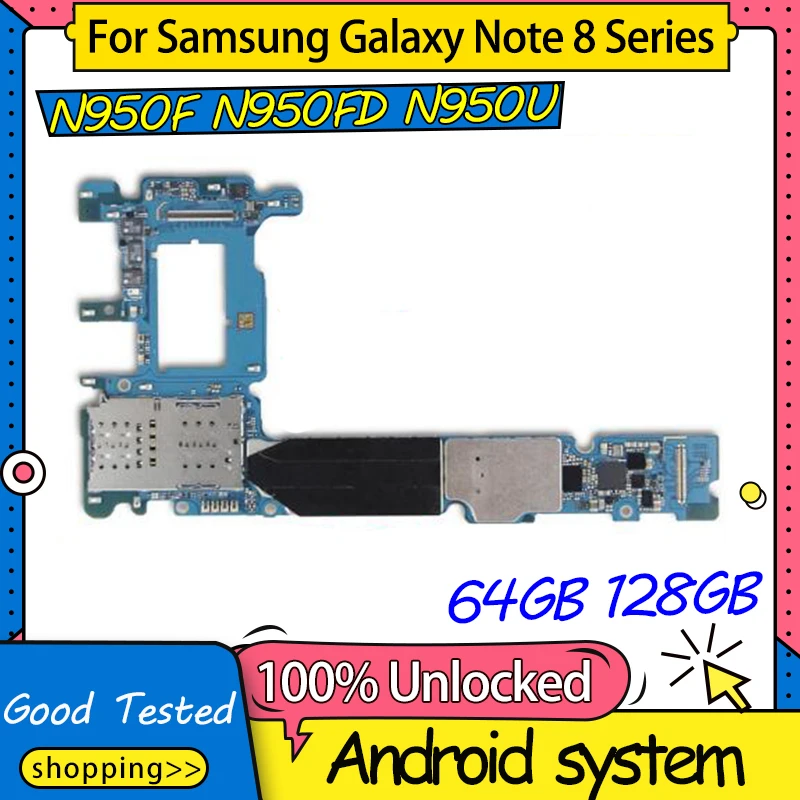 Оригинальная материнская плата 128 ГБ для Samsung Galaxy Note 8 N950F N950U N950FD SM-N950F 64 Гб |