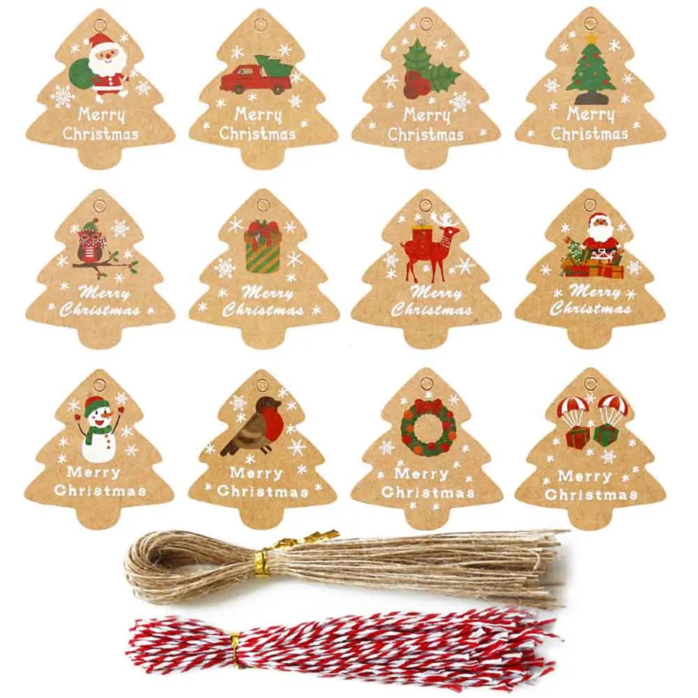 Merry Christmas Gift Tags Kraft Paper Card Hang Tag Christmas Party Favor Gift Bags Hanging Decoration Accessories Labels
Merry Christmas Gift Tags Kraft Paper Card Hang Tag Christmas Party Favor Gift Bags Hanging Decoration Accessories Labels