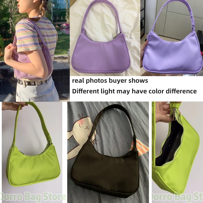Fashion Candy Color Ladies Armpit Bag Retro Nylon Female Hobos Handbag Vintage Design Women Baguette Shoulder Bag Clutch Purse
Fashion Candy Color Ladies Armpit Bag Retro Nylon Female Hobos Handbag Vintage Design Women Baguette Shoulder Bag Clutch Purse