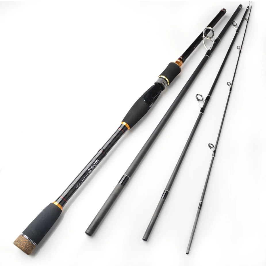 2.1m 2.4m 2.7m 3.0m 100% Carbon Fiber Rod Spinning Fishing Rods Casting Travel Rod 4 Sections Fast Action Fishing Lure Rod 
2.1m 2.4m 2.7m 3.0m 100% Carbon Fiber Rod Spinning Fishing Rods Casting Travel Rod 4 Sections Fast Action Fishing Lure Rod