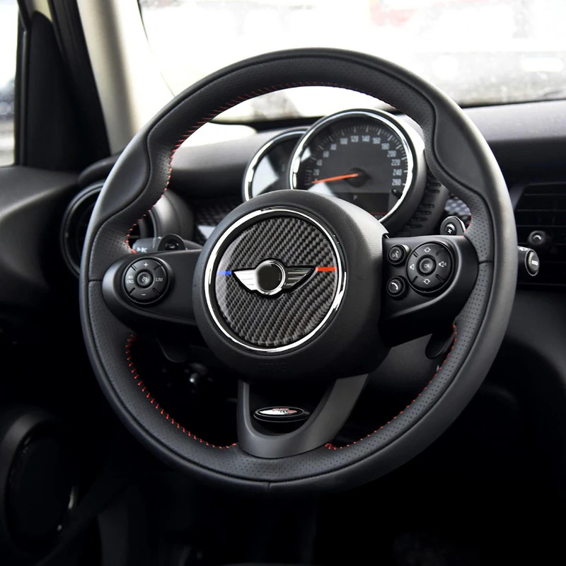 Auto Steering Wheel Sticker For Mini Cooper Clubman Countryman Paceman JCW R50 R52 R53 R55 F56 Carbon Fiber Decal Interior Decor
Auto Steering Wheel Sticker For Mini Cooper Clubman Countryman Paceman JCW R50 R52 R53 R55 F56 Carbon Fiber Decal Interior Decor
