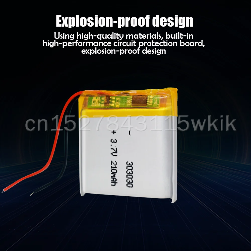 303030 3 7 V 210mAh литий-полимерная батарея для MP3 MP4 GPS Светодиодная панель DVD игрушка