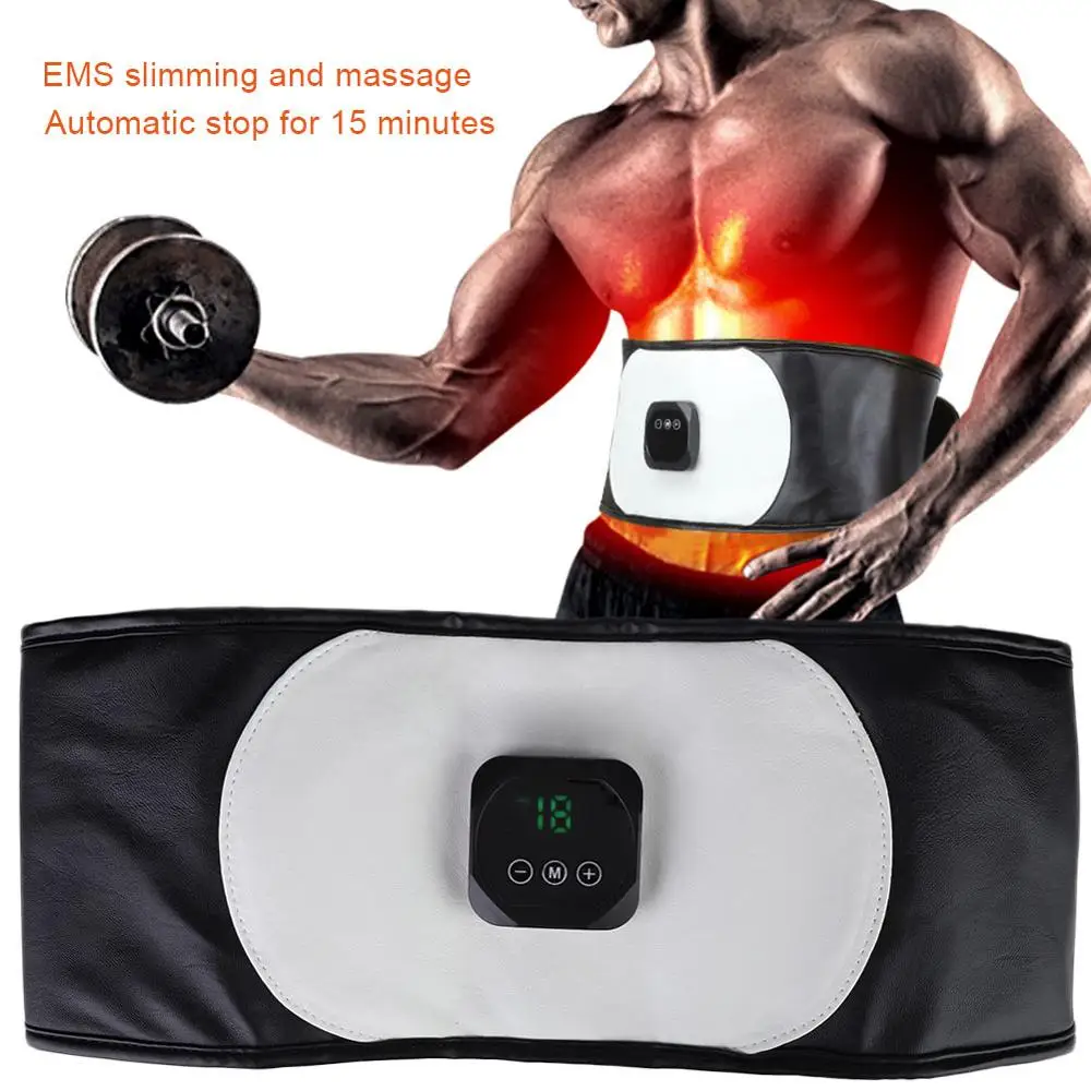 USB EMS Fitness Belt Muscle Shaped Burning Extra Fat Smart Slimmings Abdominal Muscle Training Massager Belt Portables Household
USB EMS Fitness Belt Muscle Shaped Burning Extra Fat Smart Slimmings Abdominal Muscle Training Massager Belt Portables Household