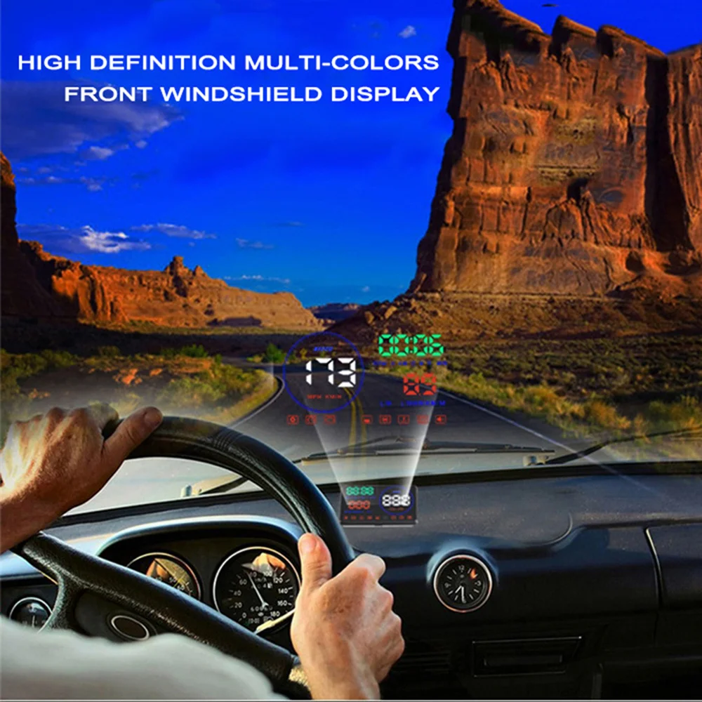 Head Display Car HUD Speedmeter Over Reminder Fatigue Driving Warnning Windshield Project (Black)
Head Display Car HUD Speedmeter Over Reminder Fatigue Driving Warnning Windshield Project (Black)
