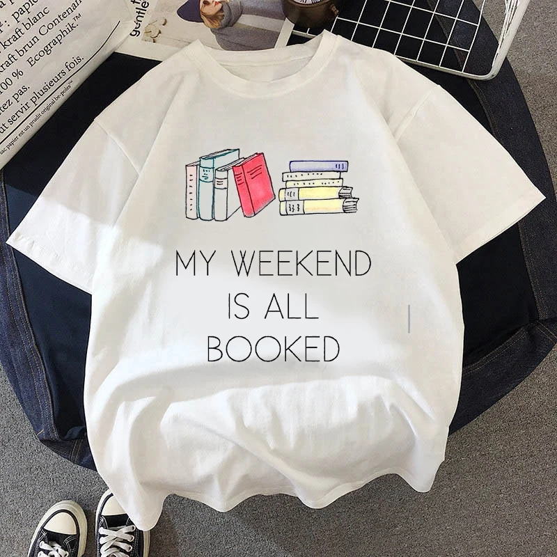 Women Vintage Style Fashion Heavy Books Print Funny Summer T Shirt Women Princess Short T Shirt Oversized
Women Vintage Style Fashion Heavy Books Print Funny Summer T Shirt Women Princess Short T Shirt Oversized