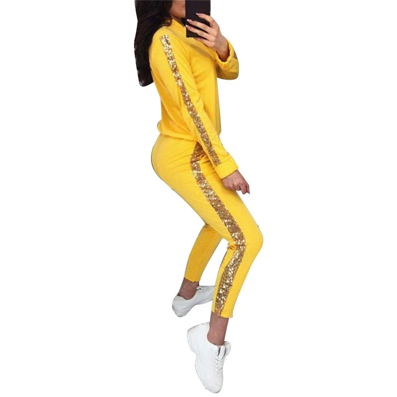 Two Piece Set Tracksuit Women Autumn Clothes Gold Side Striped Zipper Coat Top and Pants 2pcs Sweat Suits Female Casual Outfits
Two Piece Set Tracksuit Women Autumn Clothes Gold Side Striped Zipper Coat Top and Pants 2pcs Sweat Suits Female Casual Outfits