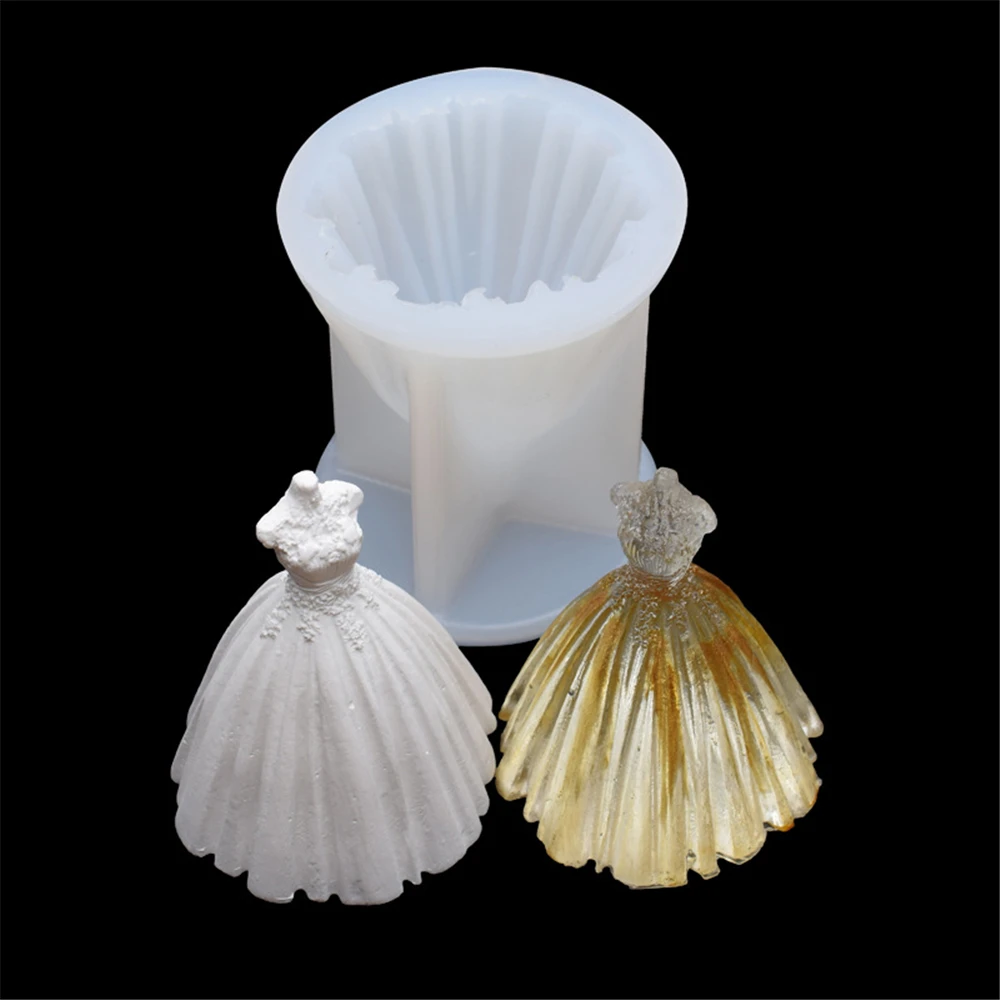 Wedding Dress Shaped Silicone Fondant Cake Decorating Mold Chocolate Molds Baking Tools Kitchen Accessories
Wedding Dress Shaped Silicone Fondant Cake Decorating Mold Chocolate Molds Baking Tools Kitchen Accessories