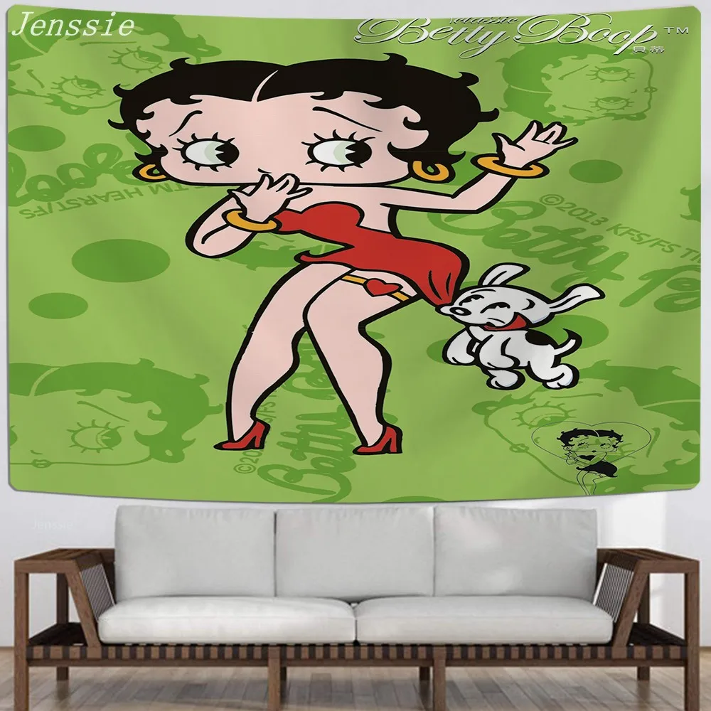 3D Cartoon Betty Boop Printed Retro Tapestry Cute Girl Wall Hanging Tapestries Living Room Bedroom Dormitory Student Tapestry
3D Cartoon Betty Boop Printed Retro Tapestry Cute Girl Wall Hanging Tapestries Living Room Bedroom Dormitory Student Tapestry