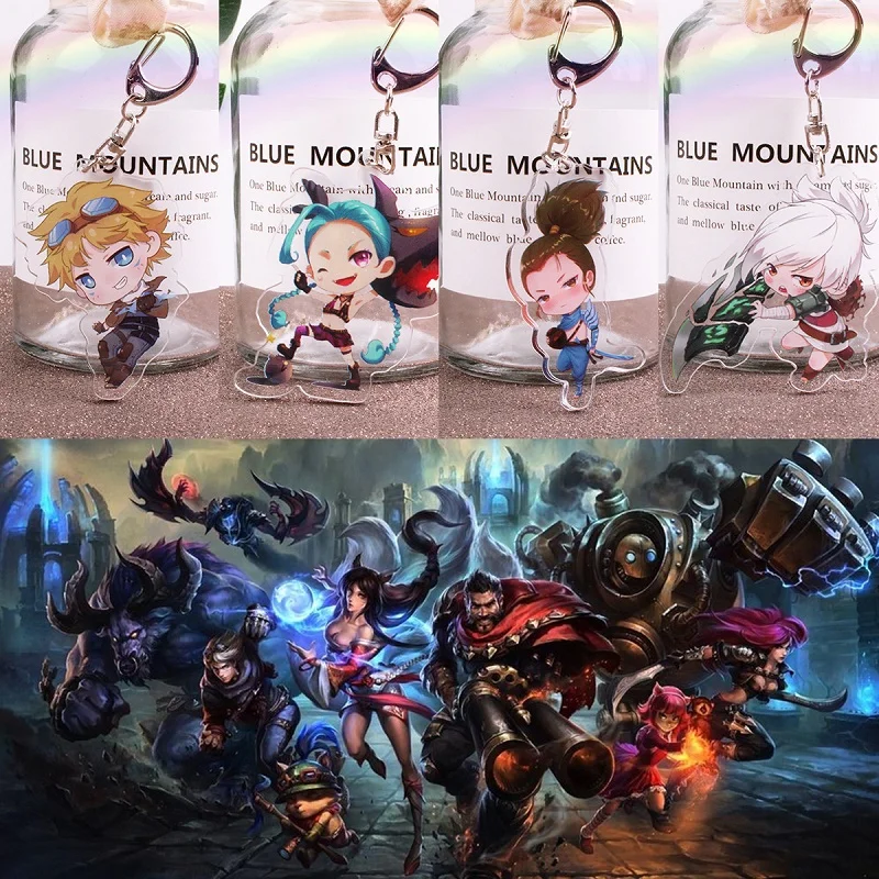 Anime Figure Cartoon Game League of Legends Keychain LOL Acrylic Pendant Car Key Charm Porte Men Women Key Ring Collection Gifts 
Anime Figure Cartoon Game League of Legends Keychain LOL Acrylic Pendant Car Key Charm Porte Men Women Key Ring Collection Gifts