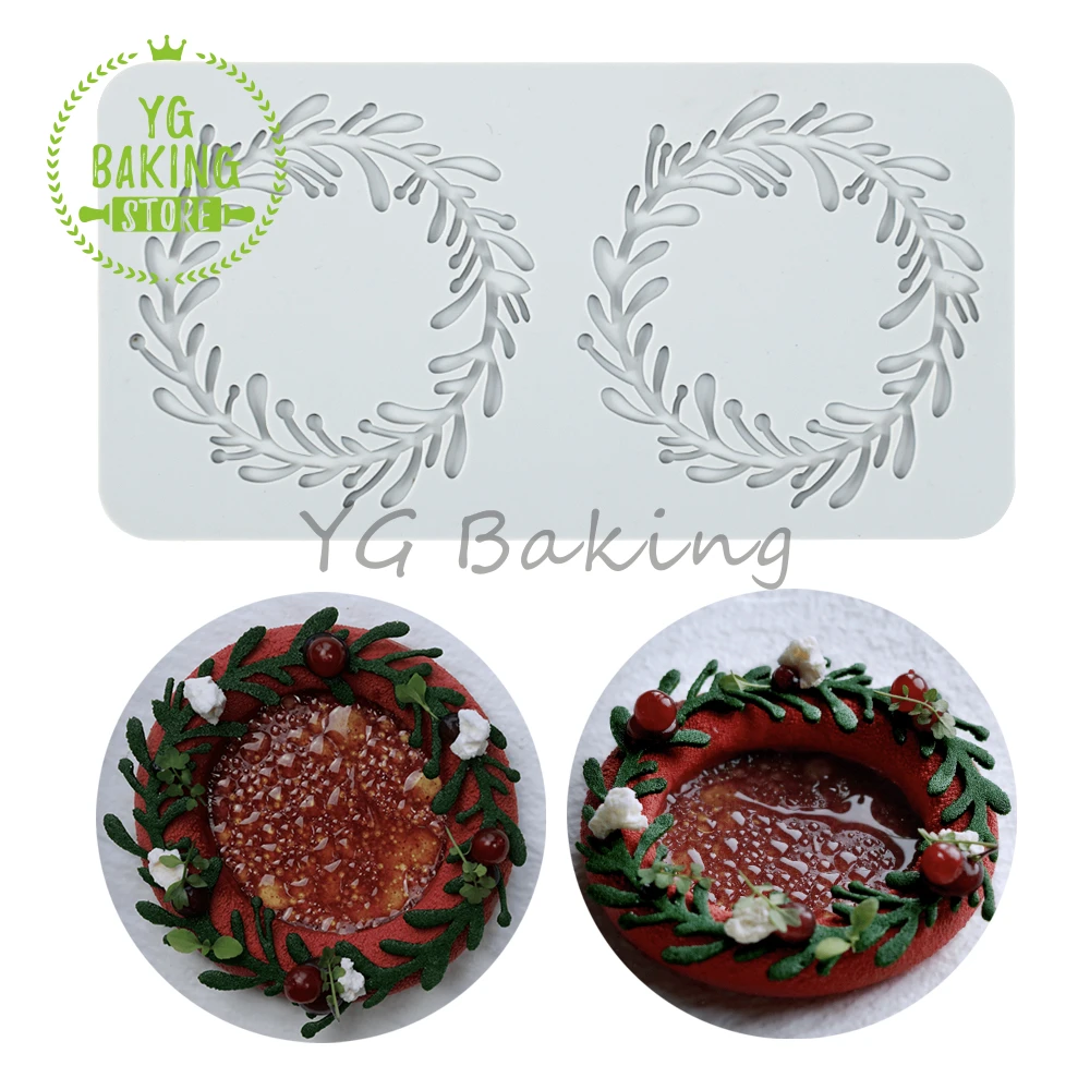 Dorica 2 Cavities Mistletoe Cake Border Lace Mat Fondant Cake Decorating Tools Impression Silicone Mold Kitchen Bakeware
Dorica 2 Cavities Mistletoe Cake Border Lace Mat Fondant Cake Decorating Tools Impression Silicone Mold Kitchen Bakeware