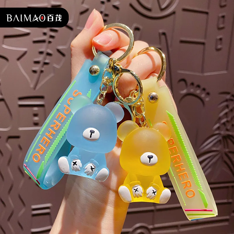 Fashion Cartoon Crystal Sitting Bear Keychain Anime Keychain Cute Couples Bag Car Keychain Accessory Girl Keychain Charm Jewelry
Fashion Cartoon Crystal Sitting Bear Keychain Anime Keychain Cute Couples Bag Car Keychain Accessory Girl Keychain Charm Jewelry