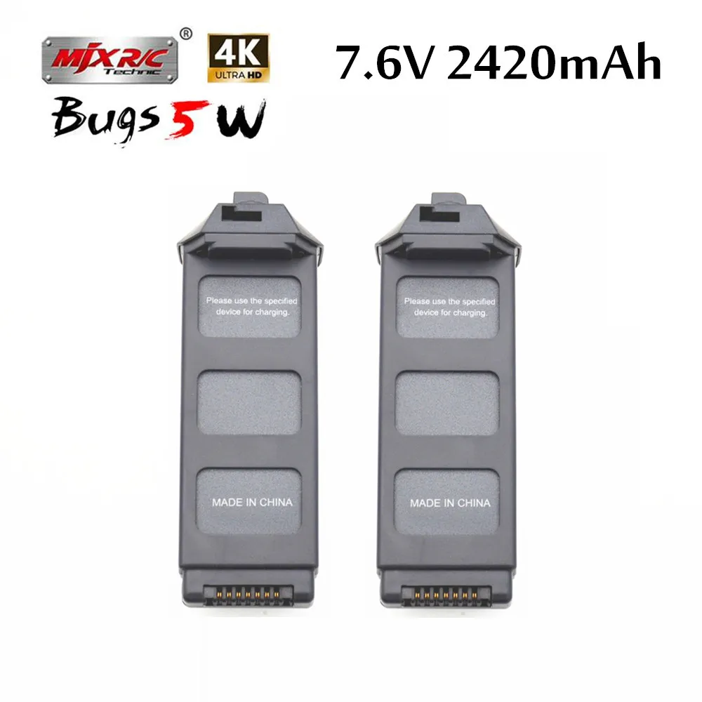 Upgrade 7.6V 2420mAh LiPo Battery For MJX R/C Bugs 5W B5W 4K RC Quadcopter Spare Parts Drone Battery For X5 Pro B5W-4K
Upgrade 7.6V 2420mAh LiPo Battery For MJX R/C Bugs 5W B5W 4K RC Quadcopter Spare Parts Drone Battery For X5 Pro B5W-4K