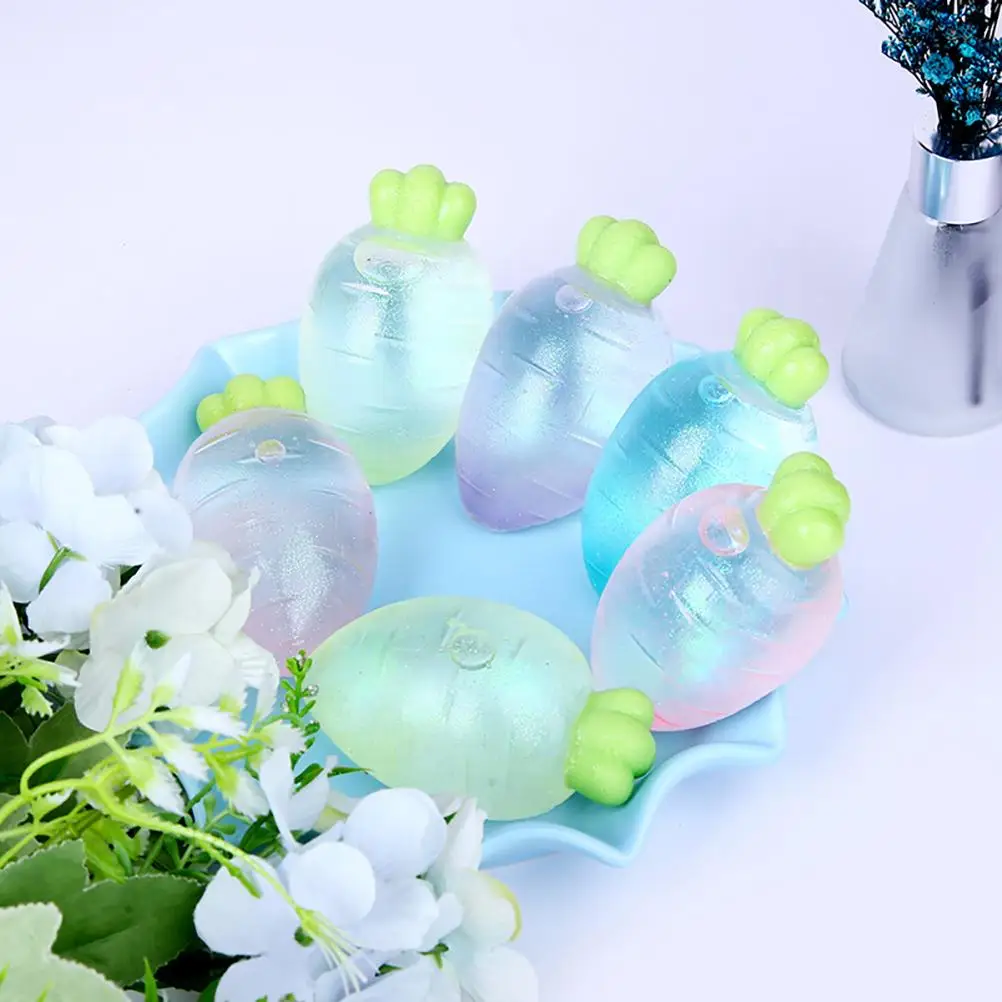 4PCS Transparent carrot Sensory Stress Ball Soft Squeezing Toy fidget toys home decor Decompression Ball for Autism Kids Adults
4PCS Transparent carrot Sensory Stress Ball Soft Squeezing Toy fidget toys home decor Decompression Ball for Autism Kids Adults