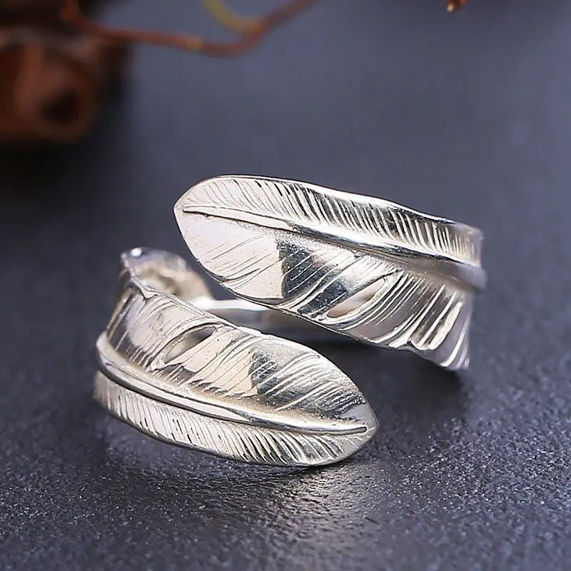 The Latest Trend Design Double Feather Open Ring Men and Women Personality Elegant Jewelry
The Latest Trend Design Double Feather Open Ring Men and Women Personality Elegant Jewelry