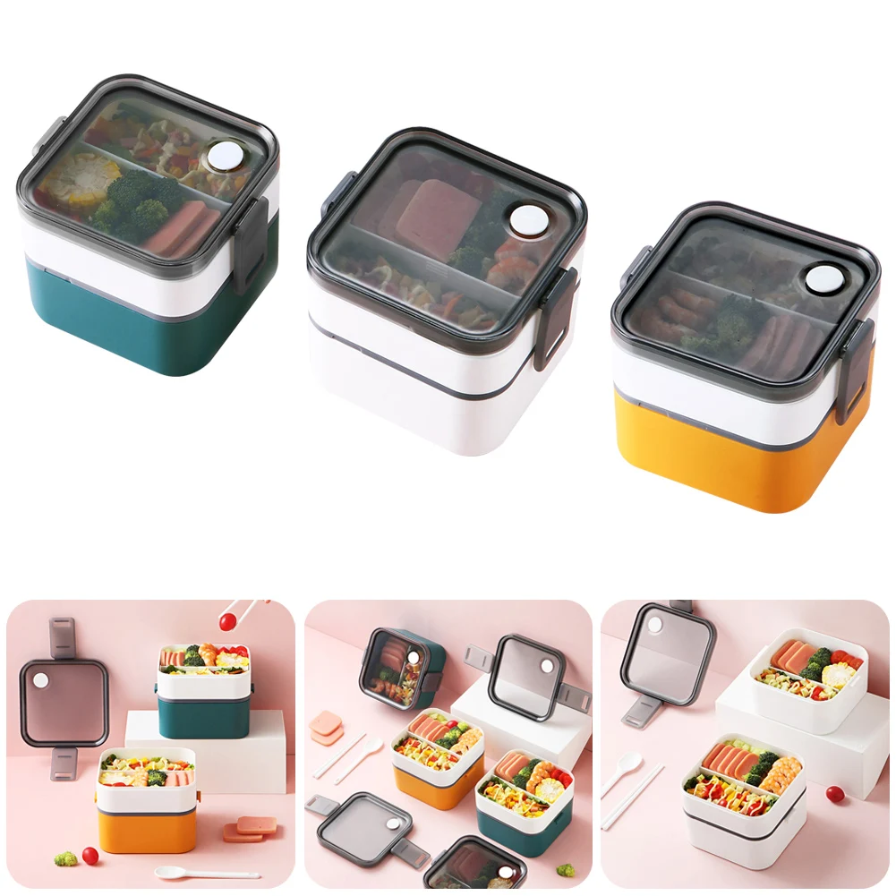 Storage Box Bento Lunch Box 2 Compartments Lunch Container with Leak Proof Lid Dividers Food Storage Container for Organizer
Storage Box Bento Lunch Box 2 Compartments Lunch Container with Leak Proof Lid Dividers Food Storage Container for Organizer
