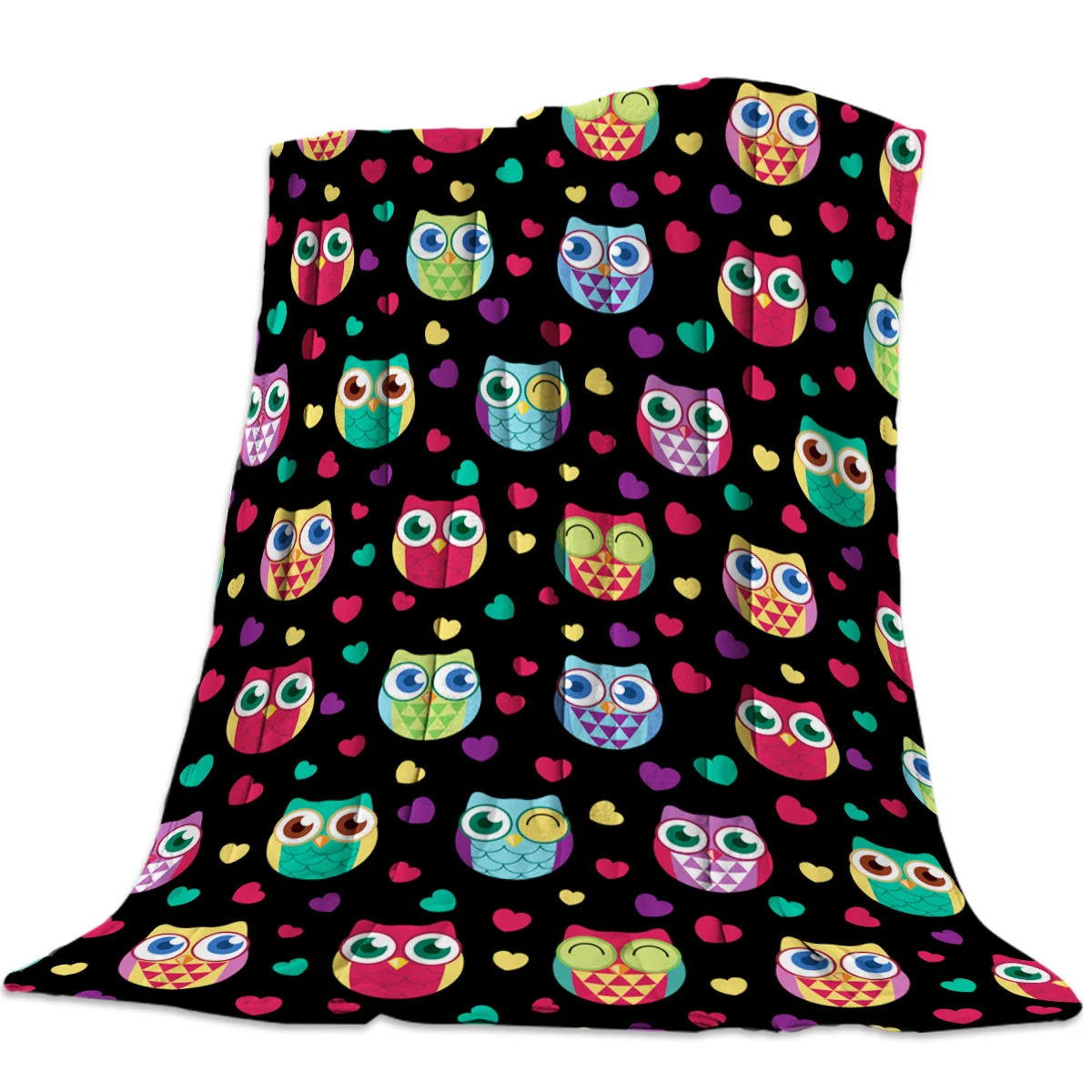 Cute Cartoon Owl Pattern Throw Blanket Portable Soft Sofa Blanket Warm Microfiber Flannel Blankets for Beds
Cute Cartoon Owl Pattern Throw Blanket Portable Soft Sofa Blanket Warm Microfiber Flannel Blankets for Beds