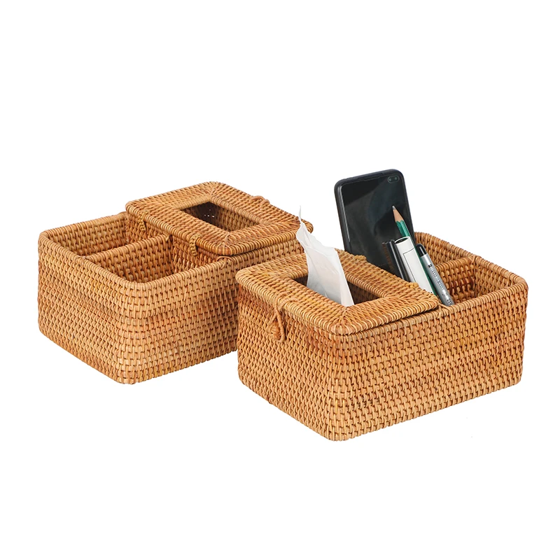 Rattan Desktop Storage Box Living Room Coffee Table Tissue Box Pumping Box Remote Control Storage Box Key Sundries Sorting Box
Rattan Desktop Storage Box Living Room Coffee Table Tissue Box Pumping Box Remote Control Storage Box Key Sundries Sorting Box