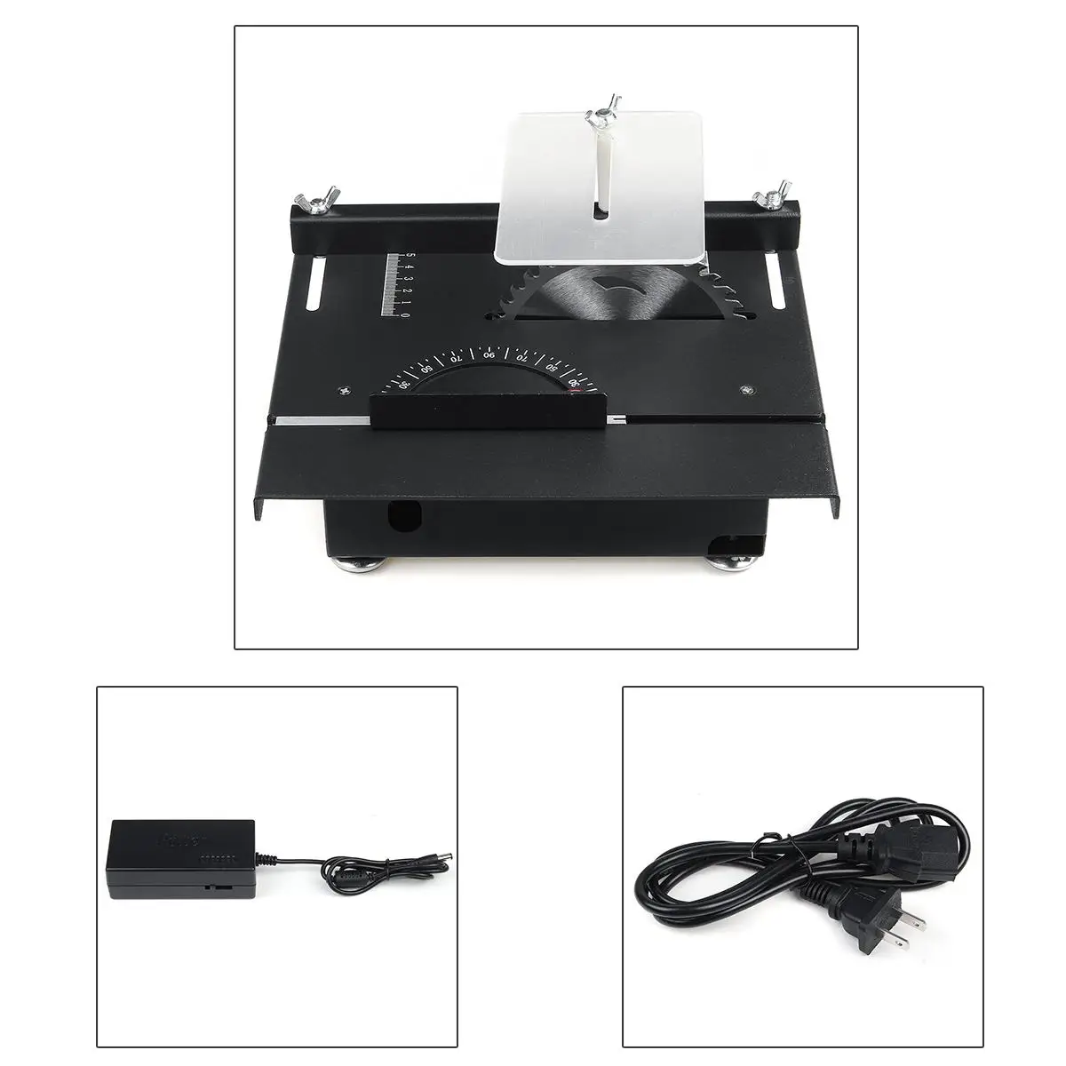 100W Mini Table Saw Handmade Woodworking Bench Saw DIY Hobby Model Crafts Cutting Tool+Power Supply 125mm HSS Circular Saw Blade
100W Mini Table Saw Handmade Woodworking Bench Saw DIY Hobby Model Crafts Cutting Tool+Power Supply 125mm HSS Circular Saw Blade