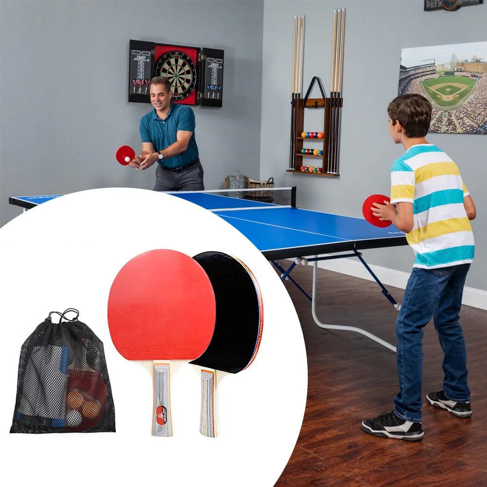 1 Pair Table Tennis Racket Set Professional Ping Pong Training Table Tennis Bat With Random Color Balls And Net Rack
1 Pair Table Tennis Racket Set Professional Ping Pong Training Table Tennis Bat With Random Color Balls And Net Rack