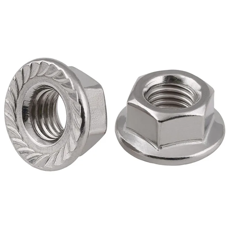 Serrated Flange Lock Nuts Left Thread 304 A2 Stainless Hex Nut M5 M6 M8 M10 M12
Serrated Flange Lock Nuts Left Thread 304 A2 Stainless Hex Nut M5 M6 M8 M10 M12
