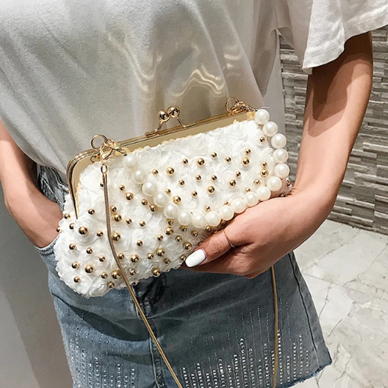 Luxury Handmade Pearl Bag Flowers Crossbody Bags For Women Summer Small Fashion Sweet Knitting Shoulder Handbags
Luxury Handmade Pearl Bag Flowers Crossbody Bags For Women Summer Small Fashion Sweet Knitting Shoulder Handbags